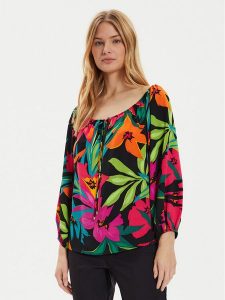 Joseph Ribkoff Bluzka 242175 Kolorowy Relaxed Fit. Bluzki Joseph Ribkoff, bez wzorów, z syntetyku, bez kołnierzyka, bez ramiączek. Za 399,99 zł.