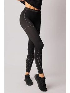 Spaio Legginsy termiczne "Rapid" w kolorze czarno-szarym rozmiar: L. Czarne legginsy Spaio, l, bez wzorów, z materiału, outdoorowe. Za 86,99 zł.