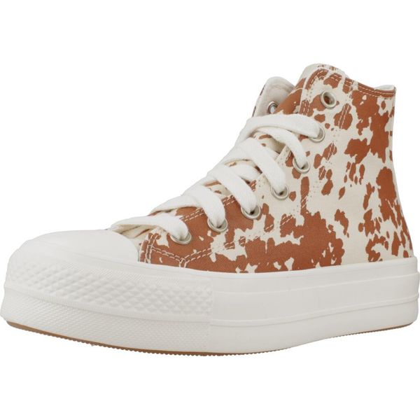 Buty CONVERSE CHUCK TAYLOR ALL STAR LIFT PLATFORM ANIMAL PRINT Nadruk zwierzęcy. Buty sportowe Converse, bez wzorów, z tkaniny, bez zapięcia. Za 306,99 zł.