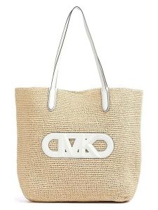 Michael Kors Shopper bag w kolorze beżowym - 45 x 38 x 14 cm rozmiar: onesize. Brązowe shopper bag Michael Kors, bez wzorów, z materiału, na ramię, bez dodatków. Za 513,99 zł.