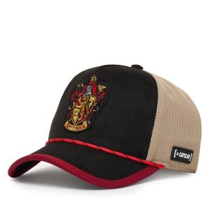 Czapka z daszkiem Capslab. Czarne czapki CapsLab, bez wzorów. Za 143,99 zł.