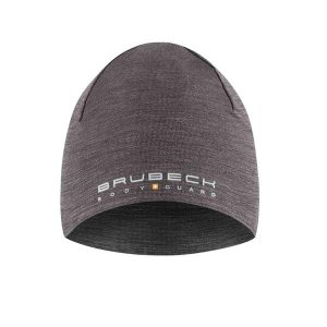 Czapka wełniana dwuwarstwowa unisex Brubeck EXTREME WOOL. Szare czapki Brubeck, bez wzorów, z elastanu, sportowe. Za 99,99 zł.