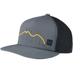 Czapka z daszkiem BUFF EXPLORE TRUCKER CAP CRAM. Żółte czapki Buff, bez wzorów, sportowe. Za 116,99 zł.