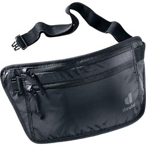 Nerka Deuter Security Money Belt II - blk/blk. Czarne nerki i saszetki Deuter, bez wzorów, z materiału. Za 99,50 zł.
