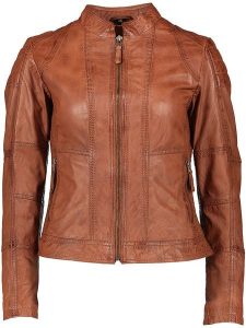 7eleven Skórzana kurtka "Begona" w kolorze jasnobrązowym rozmiar: 48. Brązowe kurtki 7eleven, bez wzorów, ze skóry, bez kaptura. Za 361,99 zł.