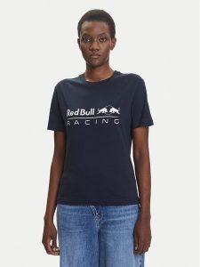 Pepe Jeans T-Shirt Red Bull Racing RL500004 Granatowy Regular Fit. Niebieskie t-shirty Pepe Jeans, l, bez wzorów, z bawełny, bez kołnierzyka, bez ramiączek. Za 109,99 zł.