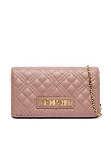 LOVE MOSCHINO Torebka JC4079PP0OLA0600 Różowy. Czerwone torebki wieczorowe LOVE MOSCHINO, bez wzorów, ze skóry, bez dodatków. Za 609,99 zł.