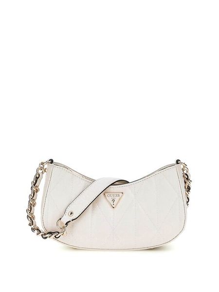 Guess Torebka Aldina HWGG96 63170 Biały. Białe listonoszki Guess, z aplikacjami, ze skóry, bez dodatków. Za 305,99 zł.