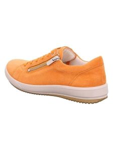 Legero Skórzane sneakersy "Tanaro 5.0" w kolorze pomarańczowym rozmiar: 40. Pomarańczowe trampki Legero, bez wzorów, bez zapięcia. Za 214,19 zł.