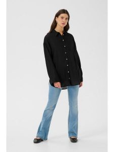 Kaffe Koszula w kolorze czarnym rozmiar: 42. Czarne koszule Kaffe, bez wzorów, bez kołnierzyka, bez ramiączek. Za 130,99 zł.