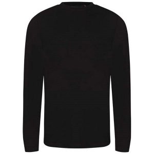 Koszulka Z Długim Rękawem Dla Dorosłych Unisex Triblend. Czarne bluzki AWDIS, xl, bez wzorów, sportowe, bez kołnierzyka, bez ramiączek. Za 84,99 zł.