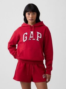 GAP Bluza w kolorze czerwonym rozmiar: L. Czerwone bluzy GAP, l, bez wzorów, z kapturem. Za 133,60 zł.