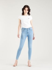 Levi's Dżinsy "720" - Super Skinny fit - w kolorze błękitnym rozmiar: W25/L28. Niebieskie jeansy Levi's®, z aplikacjami, z podwyższonym stanem. Za 213,18 zł.