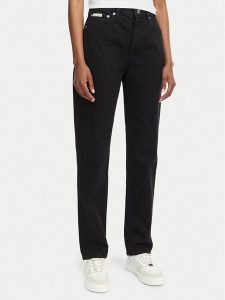 Calvin Klein Jeans Jeansy New Mom Jean LV047D843G Czarny Mom Fit. Czarne jeansy Calvin Klein Jeans, bez wzorów, z bawełny. Za 409,99 zł.