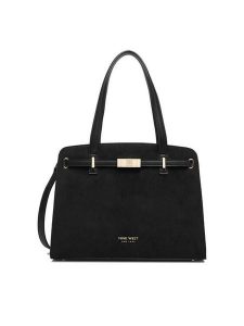Nine West Torebka CEO-MODERN GRACE-LDA9516 Czarny. Czarne torebki klasyczne Nine West, bez wzorów, z materiału, bez dodatków. Za 279,99 zł.