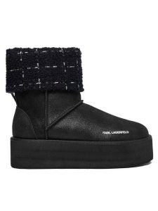 KARL LAGERFELD Śniegowce Thermo KL48552 Czarny. Czarne buty zimowe KARL LAGERFELD, z materiału, bez obcasa, bez zapięcia. Za 779,99 zł.