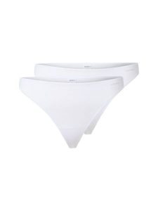 SKINY Stringi w zestawie po 2 sztuki Kobiety Bawełna biały, 38. Białe stringi Skiny, bez wzorów, z bawełny. Za 99,95 zł.