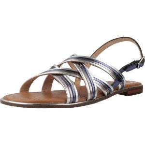 Sandały GEOX D SOZY PLUS Niebieski. Niebieskie buty trekkingowe Geox, ze skóry, bez zapięcia. Za 290,99 zł.