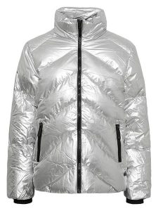 TicketWOMAN Kurtka pikowana "Cala" w kolorze srebrnym rozmiar: 36. Szare kurtki TicketWOMAN, bez wzorów, bez kaptura. Za 230,99 zł.