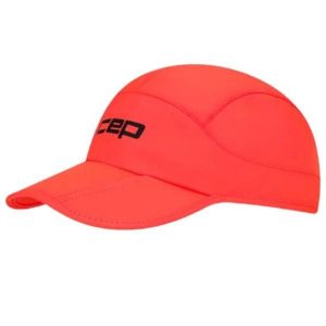Sportowa czapka z daszkiem do biegania unisex lekka regulowana CORE Run CEP. Brązowe czapki CEP, bez wzorów, sportowe. Za 114,00 zł.