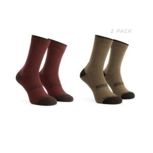 Skarpetki zimowe unisex Rogelli Merino z owczej wełny 2-pack. Brązowe skarpetki Rogelli, bez wzorów, z wełny. Za 76,00 zł.
