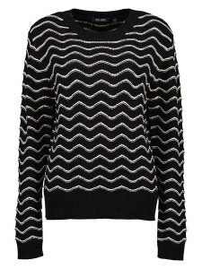 Blue Seven Sweter w kolorze czarnym rozmiar: 44. Czarne swetry oversize Blue Seven, bez wzorów, ze splotem, bez ramiączek. Za 79,40 zł.