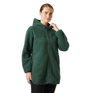 Damska bluza dresowa Helly Hansen Maude Pile. Zielone kurtki Helly Hansen, bez wzorów, z dresówki, bez kaptura. Za 510,50 zł.