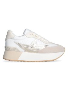 Liu Jo Sneakersy w kolorze złoto-białym rozmiar: 38. Białe trampki Liu Jo, bez wzorów, z materiału, bez zapięcia. Za 324,26 zł.