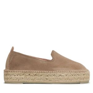 Espadryle Manebi. Brązowe espadryle Manebi, bez wzorów, bez obcasa. Za 399,99 zł.