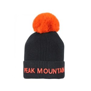 Czapka Peak Mountain Maitresse. Czarne czapki Peak Mountain, bez wzorów, sportowe. W wyprzedaży za 124,50 zł.