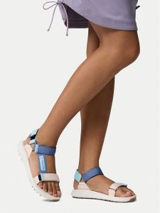 Columbia Sandały Konos Globetrot 2126911 Granatowy. Niebieskie sandały Columbia, bez wzorów, z materiału, bez obcasa, na płaskiej podeszwie, bez zapięcia. Za 259,99 zł.