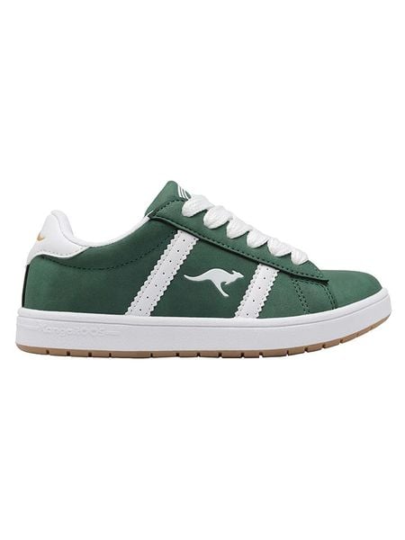Kangaroos Sneakersy "K-CA Miles FL" w kolorze zielono-białym rozmiar: 38. Białe trampki KangaROOS, bez wzorów, bez zapięcia. Za 102,42 zł.