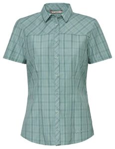 Koszula-bluzka damska Tacun Shirt II. Zielone koszule Vaude, bez wzorów, z materiału, bez kołnierzyka, bez ramiączek. Za 239,00 zł.