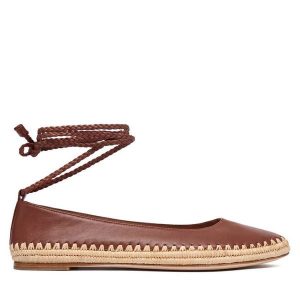 Espadryle Max Mara. Brązowe espadryle Max Mara, bez wzorów, bez obcasa. Za 2 379,00 zł.