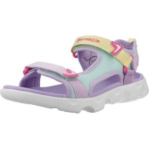 Sandały GARVALIN 262770G Fioletowy. Fioletowe buty trekkingowe GARVALIN, bez wzorów, z syntetyku, bez obcasa, bez zapięcia. Za 176,99 zł.