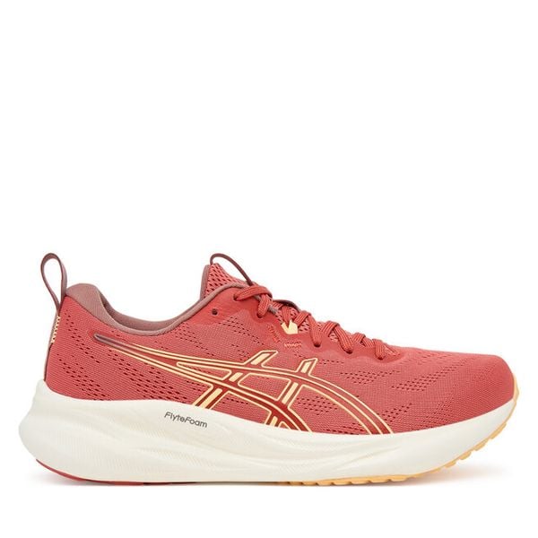 Buty do biegania Asics. Czerwone buty sportowe ASICS, bez wzorów, bez zapięcia, do biegania. Za 329,99 zł.