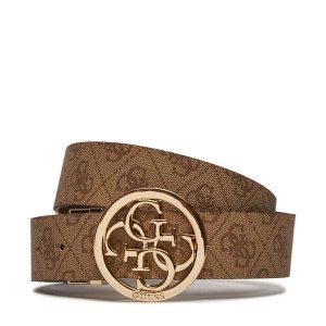 Pasek Guess. Brązowe paski Guess, z aplikacjami. Za 206,99 zł.
