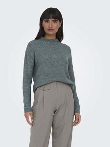 ONLY Sweter w kolorze szarym rozmiar: M. Szare swetry oversize ONLY, m, bez wzorów, ze splotem, bez ramiączek. Za 119,12 zł.