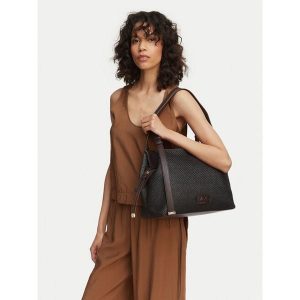 Torebka Armani Exchange. Brązowe torebki klasyczne Armani Exchange, bez wzorów, bez dodatków. Za 657,99 zł.