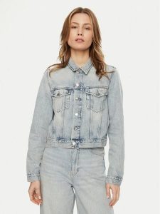 Calvin Klein Jeans Kurtka jeansowa 90's J20J224544 Niebieski Regular Fit. Niebieskie kurtki Calvin Klein Jeans, l, bez wzorów, z bawełny, bez kaptura. Za 299,99 zł.
