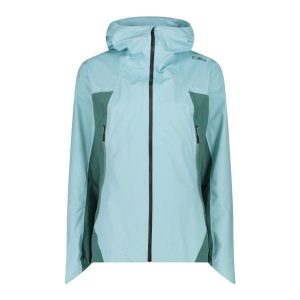 Kurtka przeciwdeszczowa damska CMP. Czarne kurtki CMP, bez wzorów, z kapturem. Za 329,99 zł.