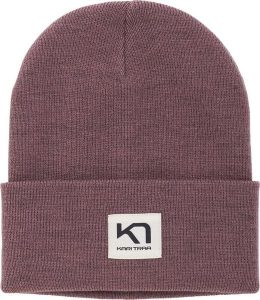 Czapka zimowa damska Kari traa ROTHE BEANIE. Brązowe czapki Kari Traa, z aplikacjami, z poliesteru, klasyczne. Za 145,45 zł.