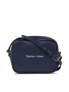 Tommy Jeans Torebka Camera Bag AW0AW15029 Granatowy. Niebieskie listonoszki Tommy Jeans, bez wzorów, z jeansu, bez dodatków. Za 229,99 zł.