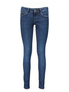 Pepe Jeans Dżinsy - Skinny fit - w kolorze granatowym rozmiar: W29/L30. Niebieskie jeansy Pepe Jeans, z aplikacjami, z jeansu. Za 149,31 zł.