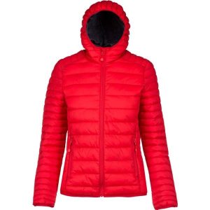 Damska kurtka puchowa Kariban Légère Capuche. Czerwone kurtki KARIBAN, l, bez wzorów, z puchu, bez kaptura. Za 307,00 zł.