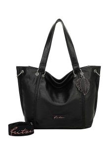 Fritzi aus Preußen Shopper bag w kolorze czarnym - 54 x 33,5 x 12,5 cm rozmiar: onesize. Czarne shopper bag Fritzi aus Preußen, bez wzorów, z materiału, na ramię, bez dodatków. Za 213,18 zł.