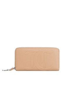 Juicy Couture Portfel BIJXT8694WVP Beżowy. Brązowe portfele Juicy Couture, bez wzorów, ze skóry. Za 149,99 zł.