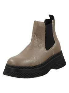 Steve Madden Skórzane sztyblety w kolorze jasnobrązowo-czarnym rozmiar: 41. Brązowe botki Steve Madden, bez wzorów, z materiału, bez zapięcia. Za 297,71 zł.