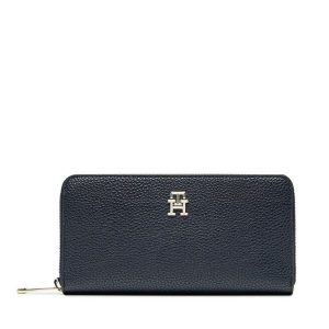 Portfel Tommy Hilfiger. Niebieskie portfele TOMMY HILFIGER, bez wzorów. Za 199,99 zł.
