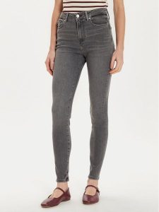 Tommy Hilfiger Jeansy Harlem WW0WW44117 Szary Skinny Fit. Szare jeansy TOMMY HILFIGER, bez wzorów, z bawełny. Za 339,99 zł.